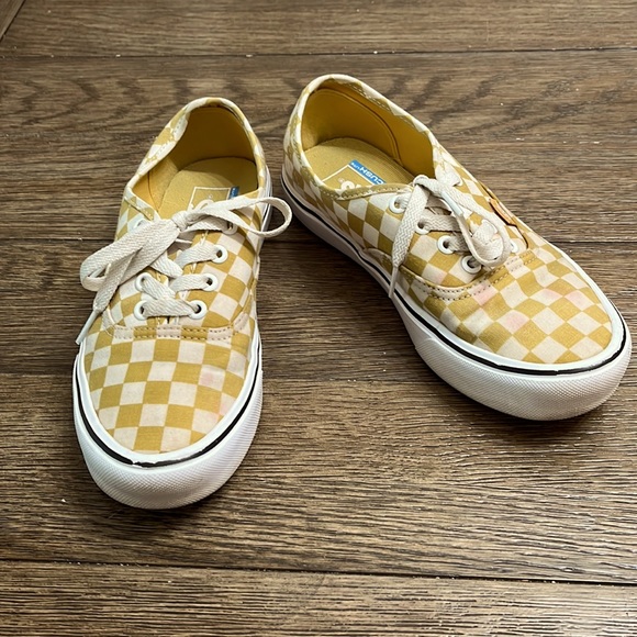 Vans Ultracush Lite Yellow Checked Shoes Mens 6 / Womens 7.5 - Picture 7 of 7